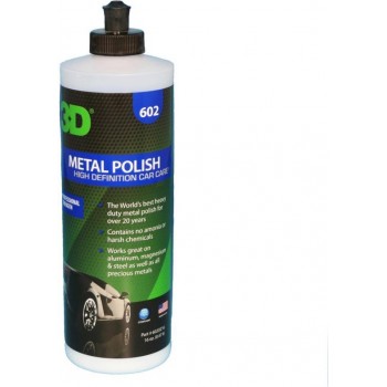 3D METAL POLISH metaal en chroom poetsmiddel - 16 oz / 473 ml fles