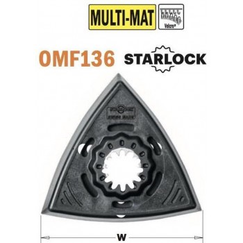 93mm driehoek schuurzool, met velcro, voor StarLock systeem