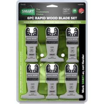 SMART Blades RapidWood Multitool Zaagbladen Set - 3x32mm + 3x63mm - 6-Delig