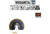 87 mm Bi-metaal TIN rond zaagblad voor hout en metaal 1st. (Universeel)