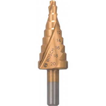 Bosch - Trappenboor HSS-TiN 4 - 20 mm, 8,0 mm, 70,5 mm