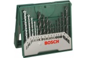 15-delige Bosch X-Line borenset voor hout, metaal en steen