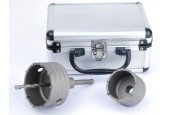 Dozenboor Kroonboor 65+80 mm Aluminium koffertje