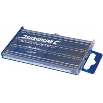 Silverline 20-delige HSS micro boor set