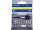 Rotec Bitset 1/4 inch 25mm torx + Quick-lockhouder (10dlg)