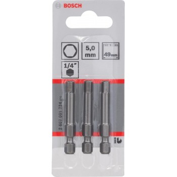 Bosch - BIT 1/4XH-TORS/IS 5.0 /3 49MM - 3 stuks