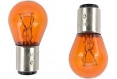 2 stuks Lamp duplo 21/5w 12v, oranje, 2057NA, BAY15d