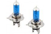AutoStyle SuperWhite Blauw H4 60-55W/12V/4800K Halogeen Lampen, set à 2 stuks (E13)