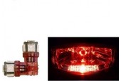 T10 W5W LED lamp rood 12V - 24 V (2 stuks)