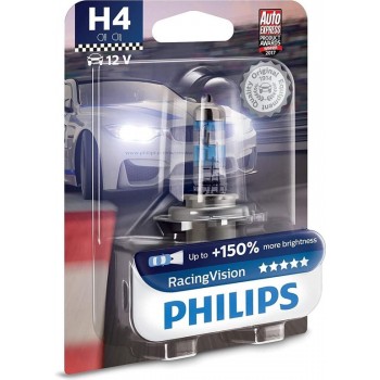 Philips H4 RacingVision +150% Blister 1 Lamp