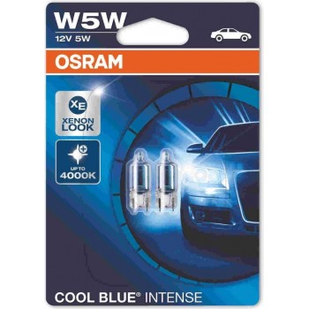 Osram Cool Blue Intense Halogeen lampen - T10 - 12V/5W - set à 2 stuks
