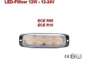 12-24v Led flitser 12W Wit R65-ECE R10