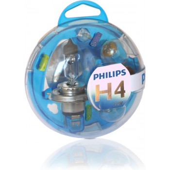 Philips autolampenset 12V H4  8-delig autolamp