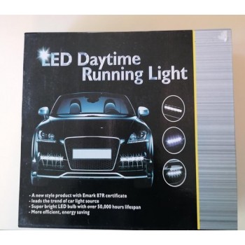 Auto Dag Rijlicht - LED licht - Daytime Running light - Wit/Blauw Licht - Real 6000k-6700k - 5-Strip licht set