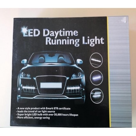 Auto Dag Rijlicht - LED licht - Daytime Running light - Wit/Blauw Licht - Real 6000k-6700k - 5-Strip licht set