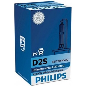 Philips WhiteVision Xenon vervangingslamp GEN2 D2S 85122WHV2C1