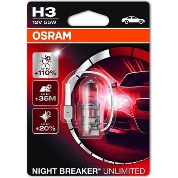 Osram Night Breaker Unlimited halogeenlamp - H3 Autolamp - 12V