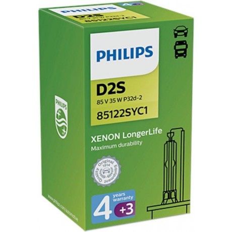 D2S Philips Longerlife Xenon met 4+3 jr Garantie 85122SYS1 / -C1