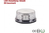 LED Zwaailamp Laag model 10 patronen E-merk E9  Oranje