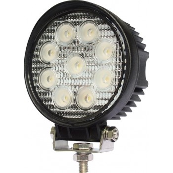 LED werklamp rond 27watt Lens: 60 gr. 2200 lumen