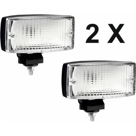 SET VAN 2 x SIM Dagrijlamp Helder Wit Auto-Vrachtwagen-Lens-Montuur-Interieur-Verlichting-Transport