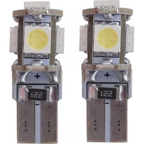 Xenon Look 5 SMD LED W5W T10 5000k