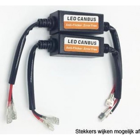 Anti-flikker module H1 voor LED koplampen / Voorkomt foutmeldingen Canbus / Set van 2