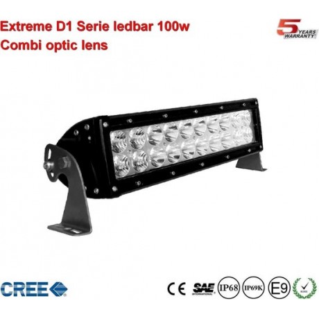 Extreme 10 inch D1-ledbar 100w Combi Ar Optics