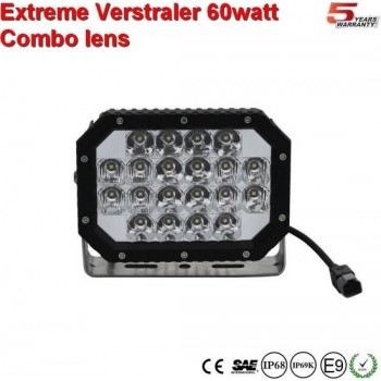 Extreme 6 inch ledlamp 60w Combi Ar Optics
