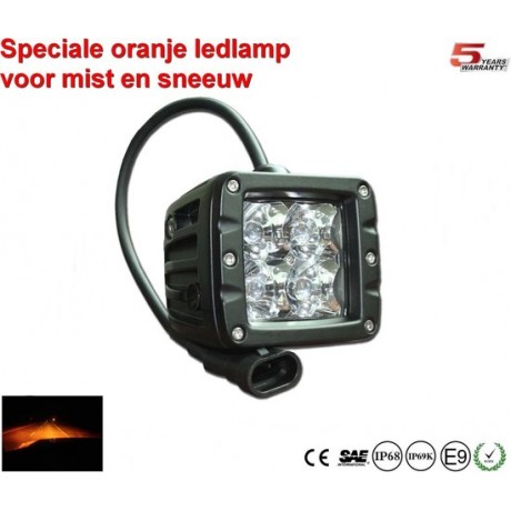 Extreme 2 inch Oranje ledlamp - AR-Optics Voor mist en sneeuw
