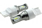 T20 7440 W21W set | autoverlichting LED 2 stuks | 2-SMD xenon wit 6000K - 839 Lumen | 12V DC - 9.6 Watt
