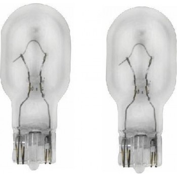 2 stuks Amerikaanse steek lamp, Nummer 921, 12 volt 16 watt, Model W16W, lamp model T15 / 12067
