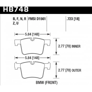 HB748F.723 - Hawk Performance HPS remblokken