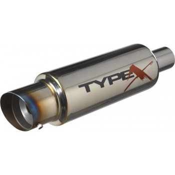 AutoStyle Sportuitlaat Universeel Type X-60 Racing 'DualSound' - Angle Tip - Titanium