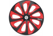 SPARCO 4 wielhoezen 16 inch Sicilia zwart en rood