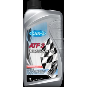 KAR-S ATF OLIE (1LT) ATF3 - Stuurbekrachtigingsolie en Vernsellingsbakolie