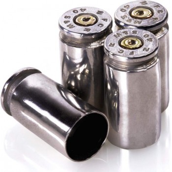 Lucky Shot - 40 cal Valve stem covers - Nickel- 4pcs (nikkel)