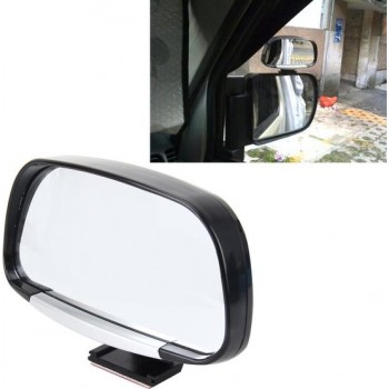 Auto Blind Spot Zijaanzicht Groothoek Convex Spiegel Vision Collectie Zijaanzicht Spiegel Dodehoekspiegel (zwart)