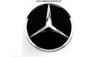 Mercedes naafdoppen glans zwart 75mm B66470200