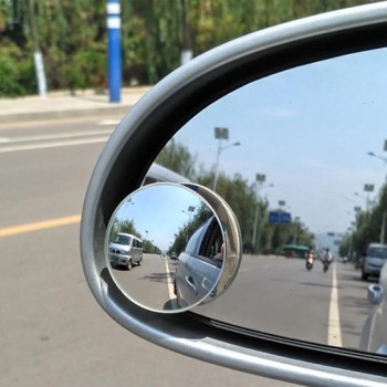 2 STKS XIAOLIN XL-1008A Car Blind Spot Achteraanzicht 360 Graden Hoek Verstelbare Groothoek Spiegel, Diameter: 5 cm