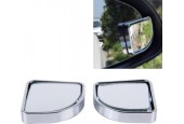 3R-015 2 STKS Car Blind Spot Achteraanzicht Wide Angle Mirror, Diameter: 5cm (zilver)