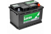 Lucas Premium Auto Accu | 12V 74AH 680 CCA | + Pool Rechts / - Pool Links | Voetbevestiging