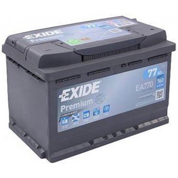 EXIDE EA770 Premium Carbon Boost 12V 77 Ah 760A Autobatterij 3661024034241