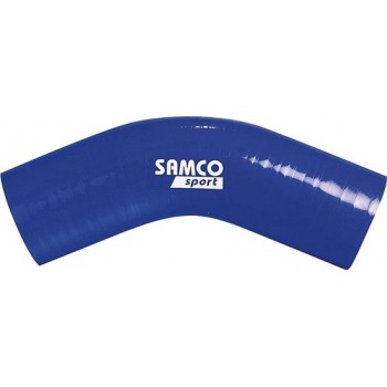 Samco Sport Samco Siliconen slang 45 graden bocht - Lengte 125mm - Ø80mm - Blauw