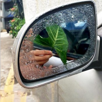 Auto Oval PET Achteruitkijkspiegel Beschermend venster Helder Anti-condens Waterproof Regen Shield Film, Afmetingen: 11 * 16cm