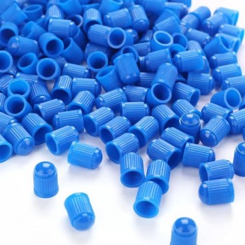 TT-products ventieldoppen kunststof 100 stuks blauw