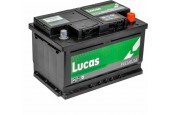 Lucas Premium Auto Accu | 12V 72AH 680 CCA | + Pool Rechts / - Pool Links | Voetbevestiging