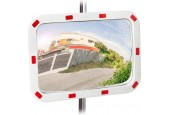 relaxdays verkeersspiegel buiten - veiligheidsspiegel - buitenspiegel - professioneel 60 x 40 cm