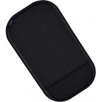 Anti-slip pad / matje - voor smartphone ed - zwart - 14 x 8 x 3 cm - voor in de auto