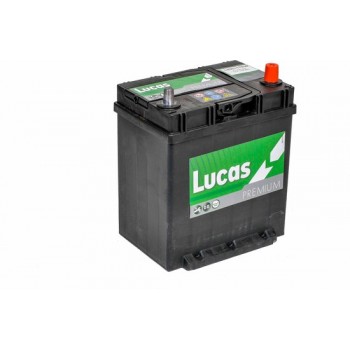 Lucas Premium Auto Accu | 12V 35AH 300 CCA | + Pool Rechts / - Pool Links | Voetbevestiging